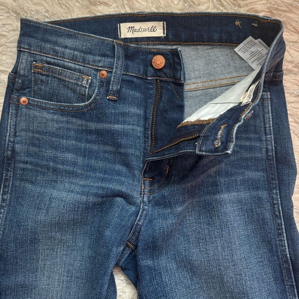 Madewell Dark Wash Blue Women’s 10” High Rise Skinny Jeans Size 25 - Picture 7 of 13